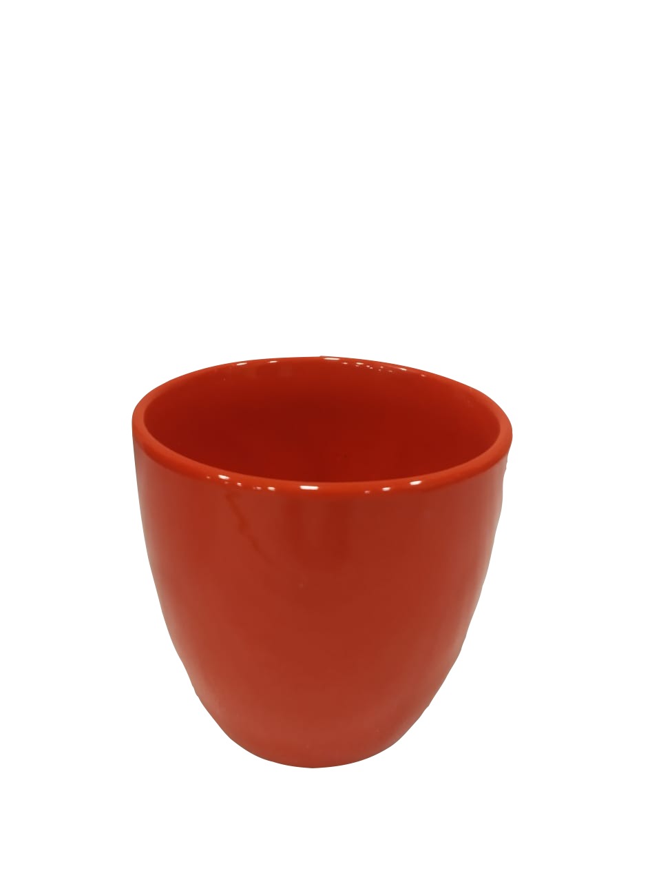 Exotic Green Glazed Solid Red Color Ceramic Pot