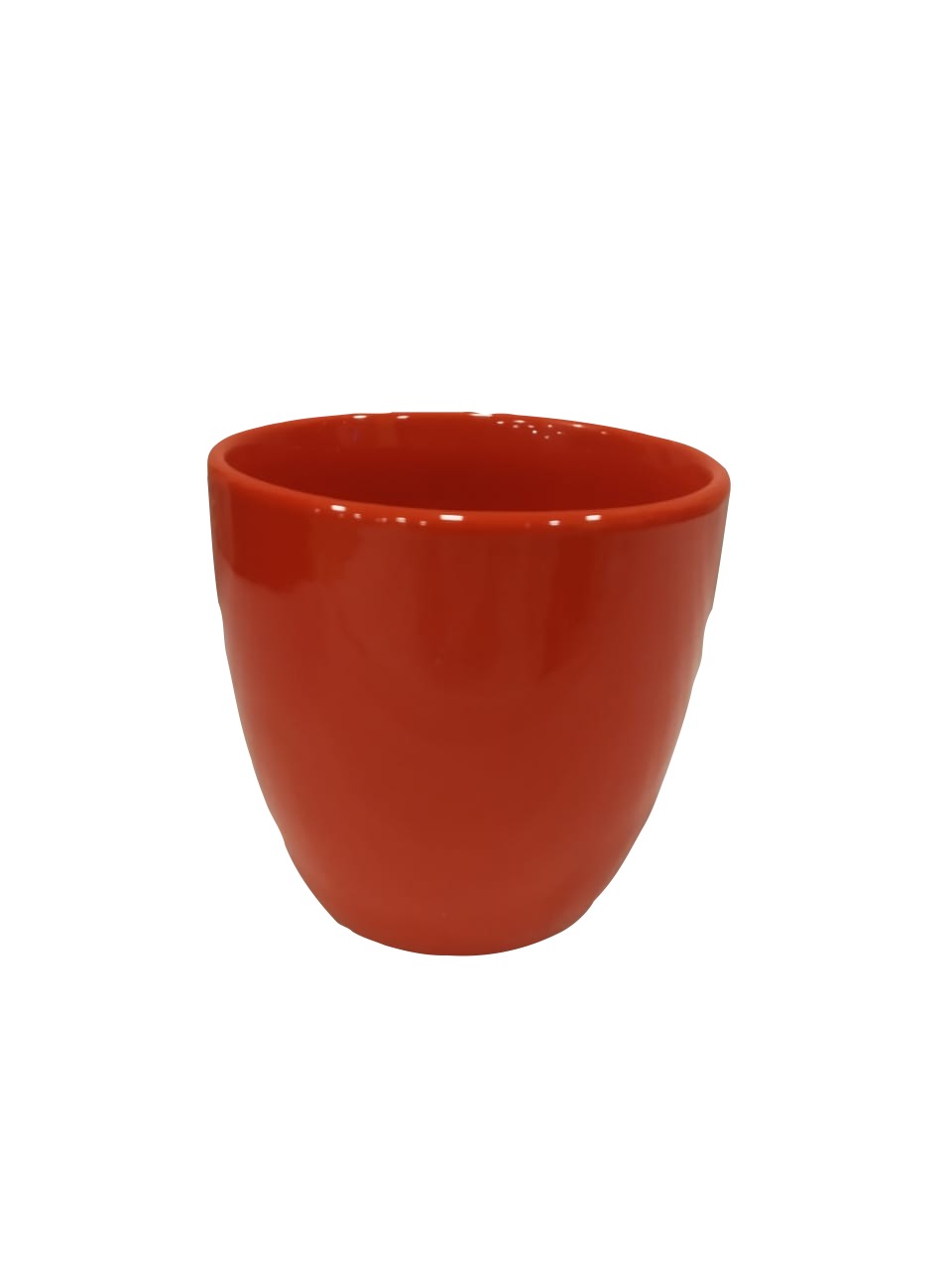 Exotic Green Glazed Solid Red Color Ceramic Pot