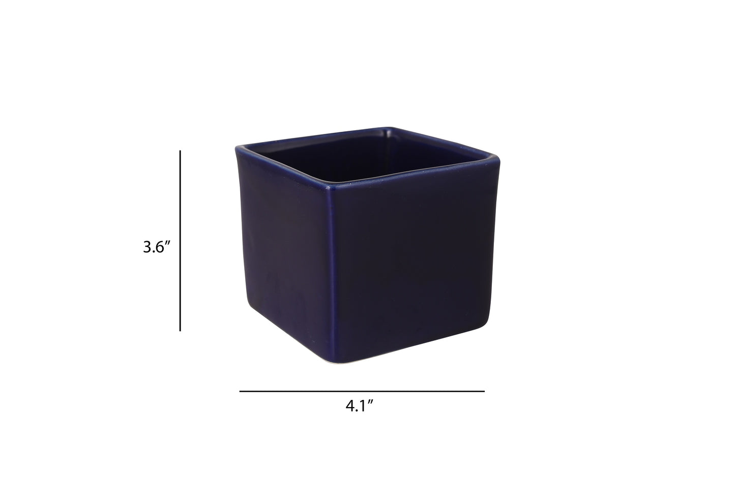Exotic Green Blue Colour Square Shape Ceramic Pot I Ceramic Pot for Indoor Plants I Combo Pack Set of 2