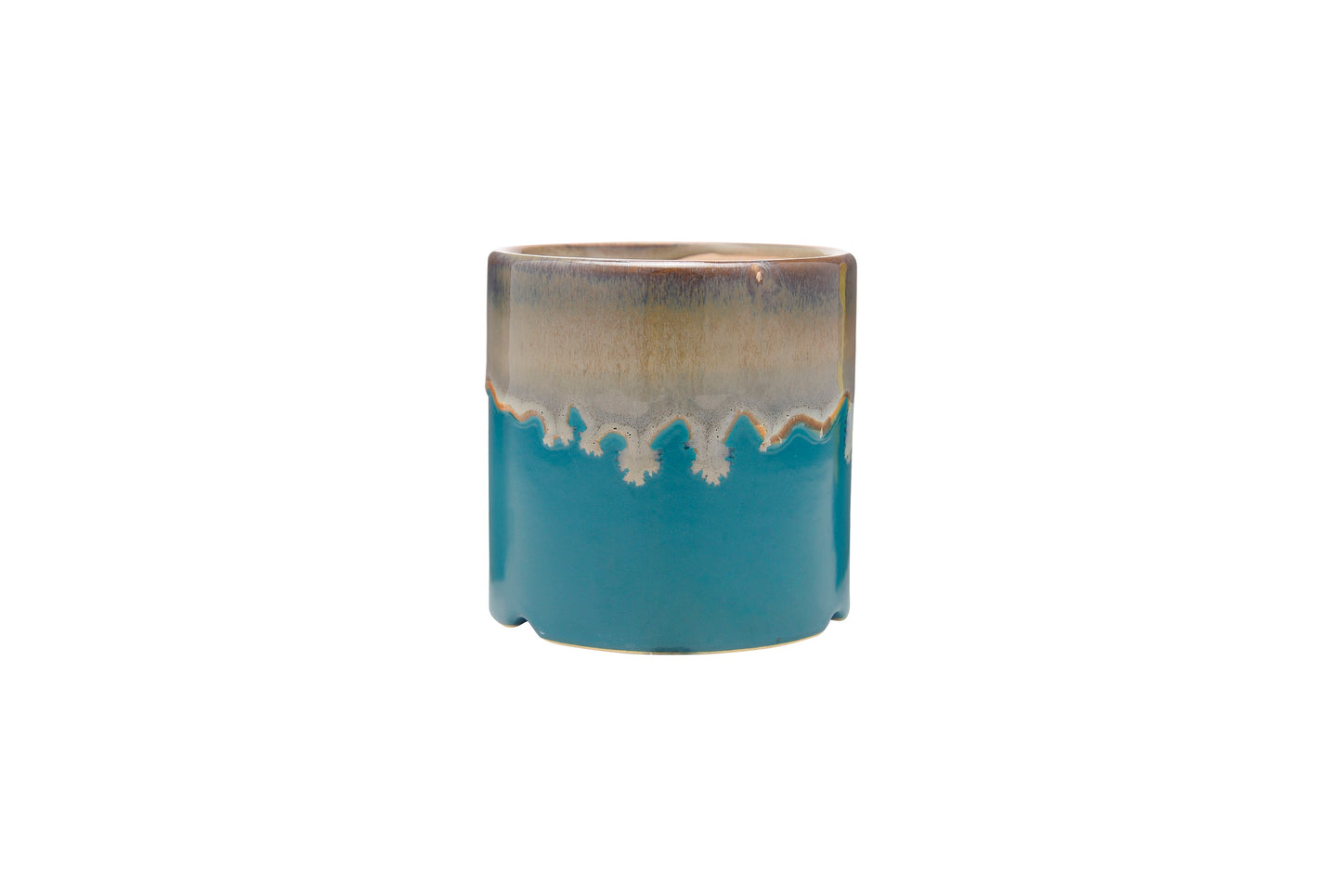 Exotic Green Matte Ceramic Pine Green Color Planter/ Pot for Live Plants