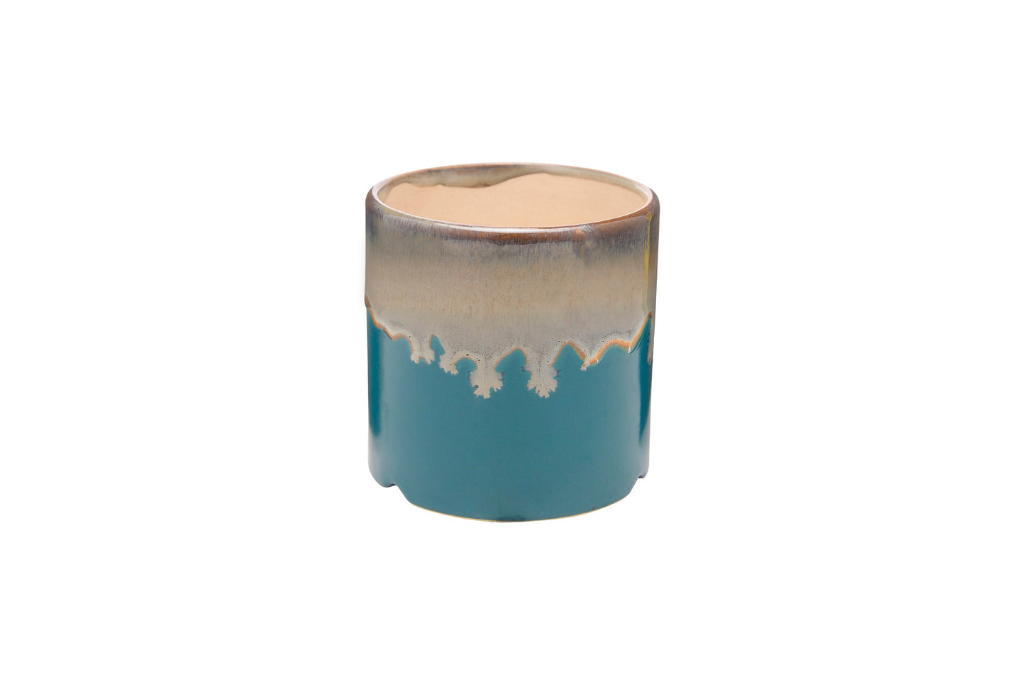 Exotic Green Matte Ceramic Pine Green Color Planter/ Pot for Live Plants