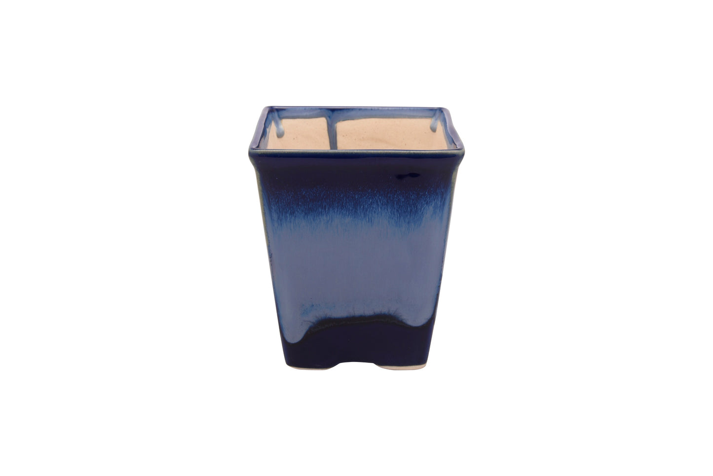 Exotic Green Dual Color Ocean Blue Ceramic Pottery/ Planter/Pot for Indoor Plants
