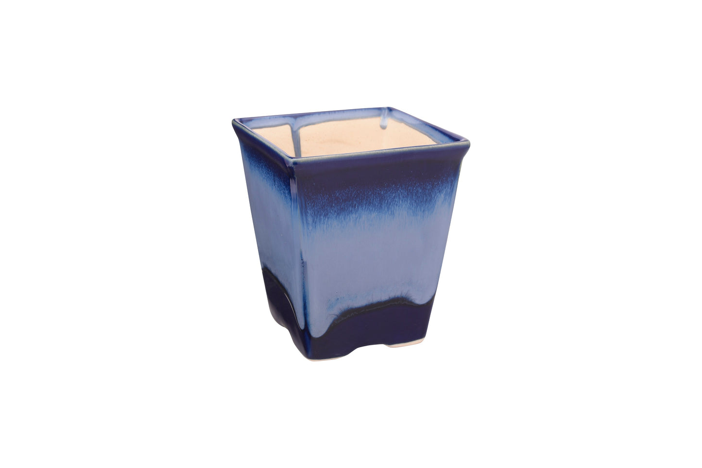Exotic Green Dual Color Ocean Blue Ceramic Pottery/ Planter/Pot for Indoor Plants