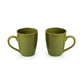 Exotic Green 'Moroccan Turqouise' Hand Glazed & Embossed Ceramic Coffee Mug Set of 2 Ceramic Mugs Tea Mugs