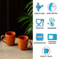 Exotic Green 'Moroccan Turqouise' Hand Glazed & Embossed Ceramic Coffee Mug Set of 2 Ceramic Mugs Tea Mugs