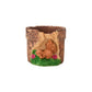 Exotic Green Beautiful Attractive Brown Colour Squirrel Fiber Planter for Indoor Plants & Balcony Gardening