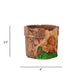 Exotic Green Beautiful Attractive Brown Colour Squirrel Fiber Planter for Indoor Plants & Balcony Gardening